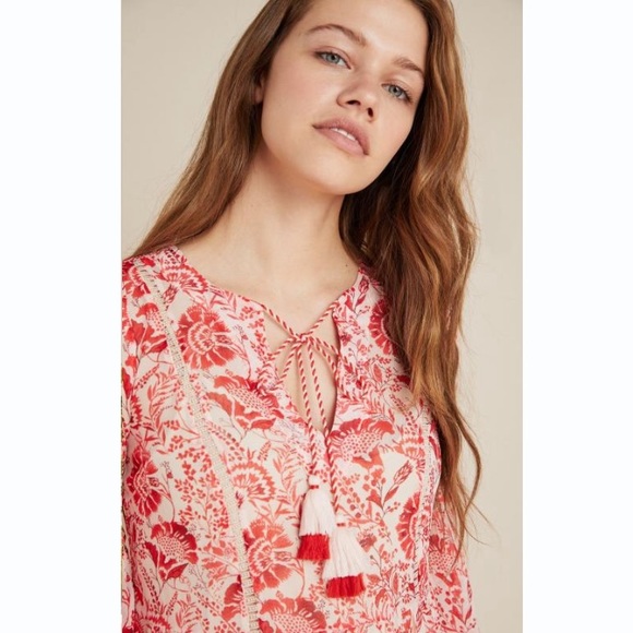 Anthropologie Talulah Tiered Midi Dress - Picture 3 of 10